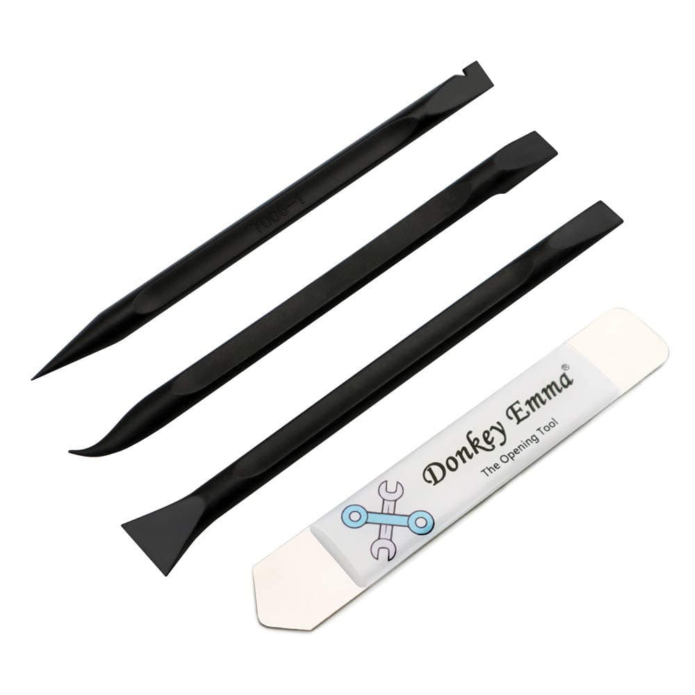 DonkeyEmma 3 Pcs Nylon Plastic Spudger with Ultra-Thin Springy Spudger Pry Blade for Opening Smartphone Tablet iPad Laptop Motherboard Repair