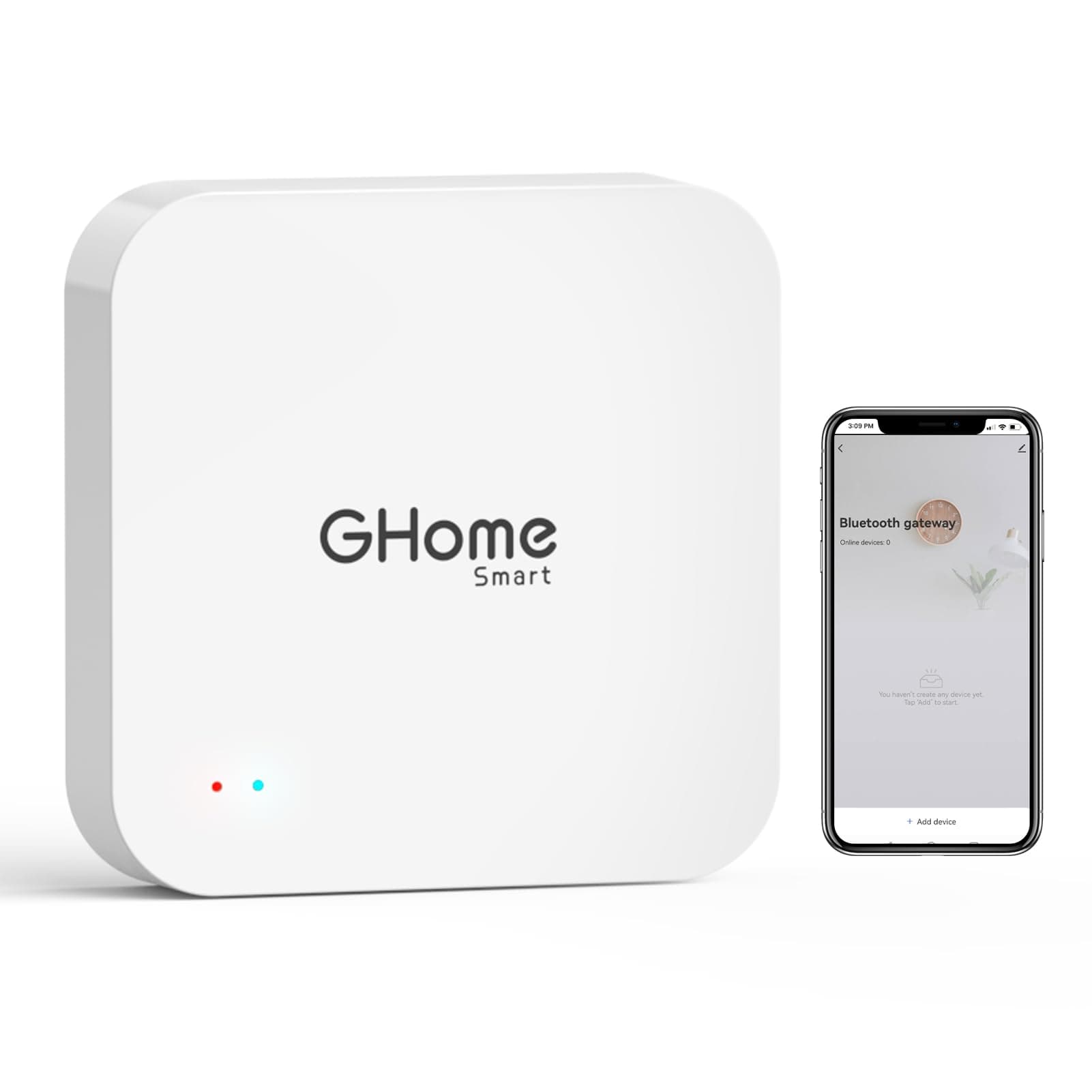 GHome Smart G2 Gateway, Smart Lock Deadbolt WiFi Gateway, Remote Control, Alexa Google Assistant, Work with Smart Life, Need 2.4G WiFi