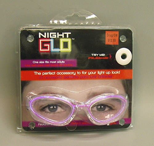 62698 Night Glo Eye Glasses Pink Light Effect