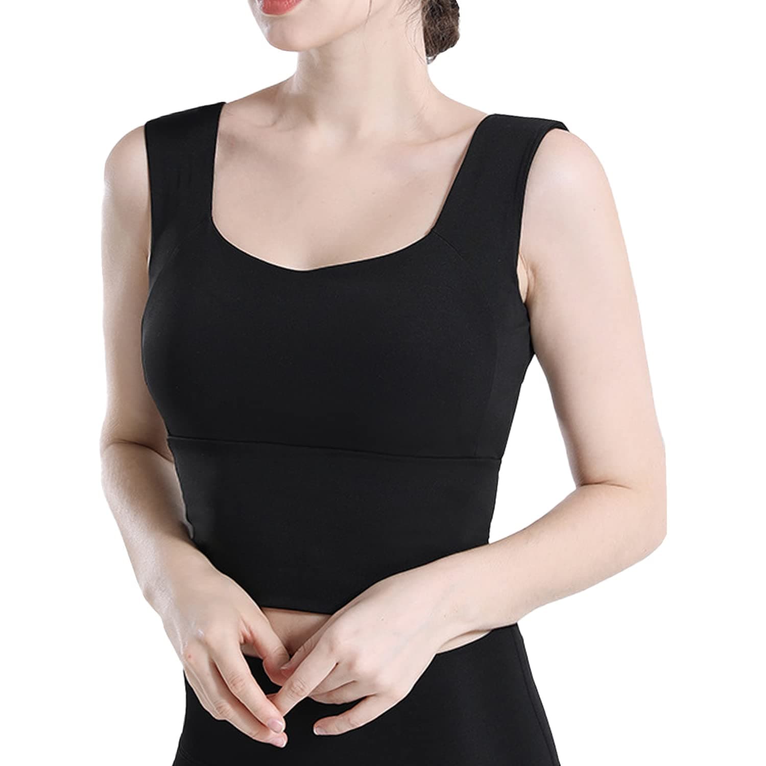 Longline Sport Bra Crop Top