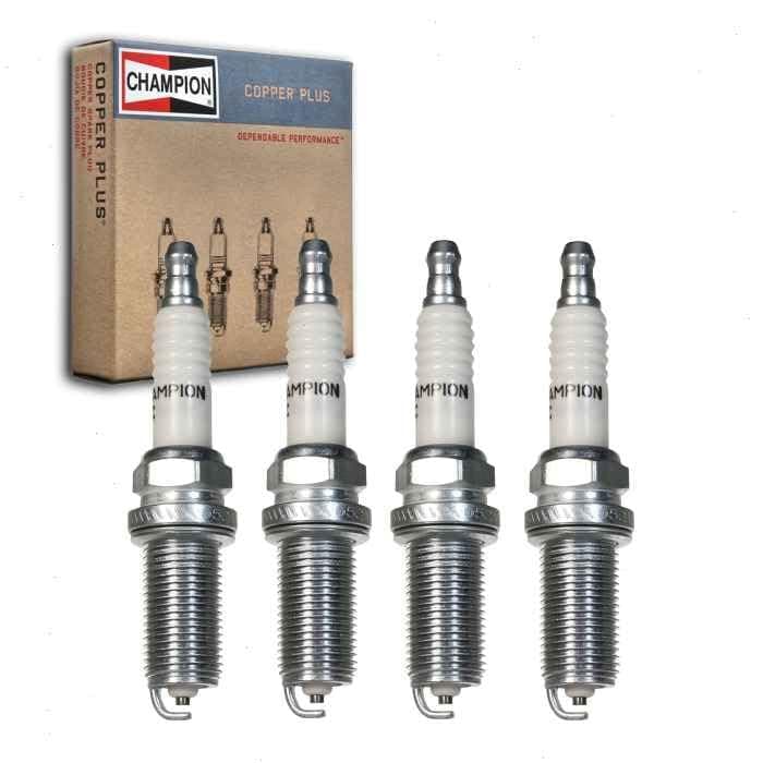Sixity Auto 4 pc Champion Copper Plus Spark Plugs compatible with Nissan Altima 2.5L L4 2002-2006