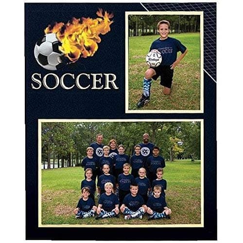 TAP Packaging Solutions Soccer Player/Team 7x5/3½x5 MEMORY MATES cardstock double photo frame sold in 10's - 5x7