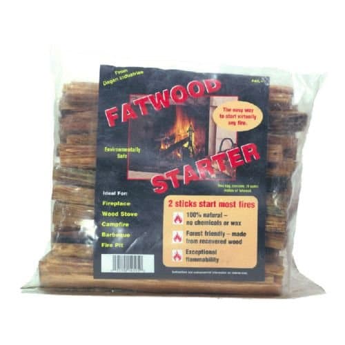 Fatwood Fire Starter in Poly Bag - FAT-1