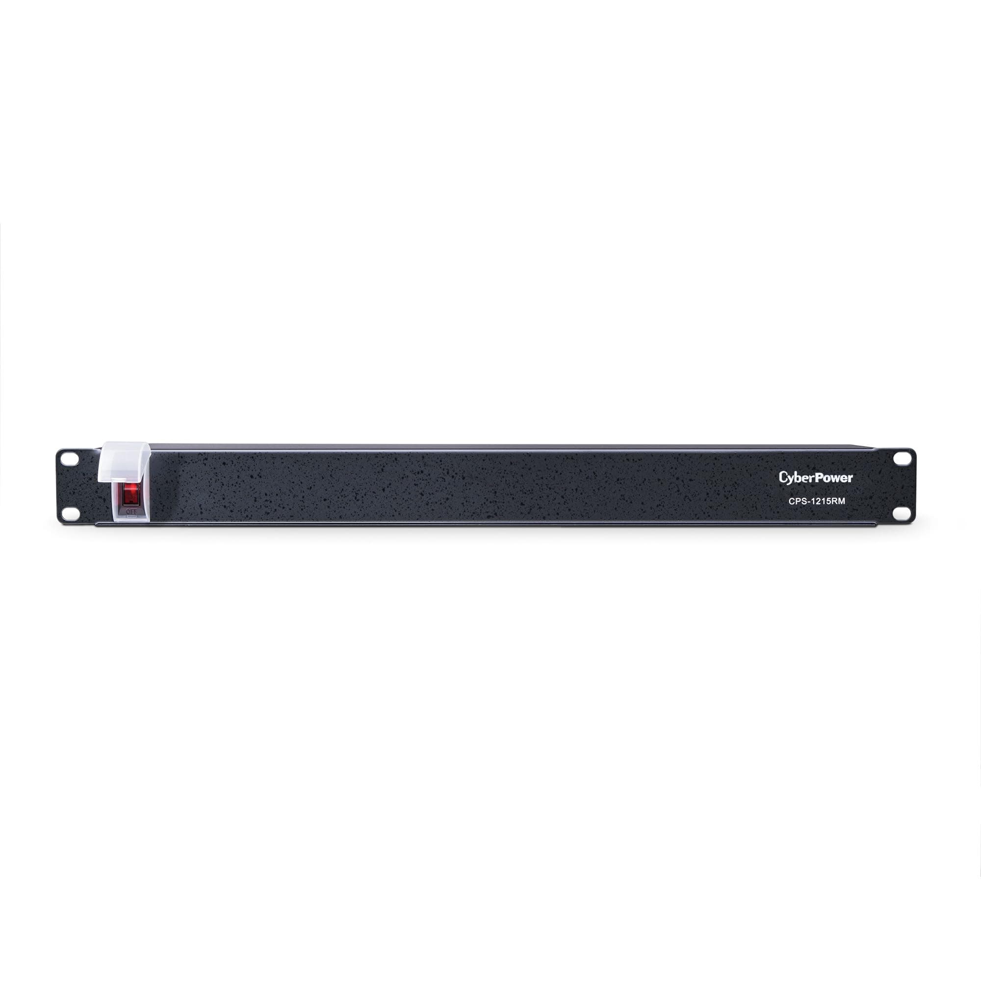 CyberPower CPS1215RM Basic PDU, 100-125V/15A, 10 Outlets, 15ft Power Cord, 1U Rackmount