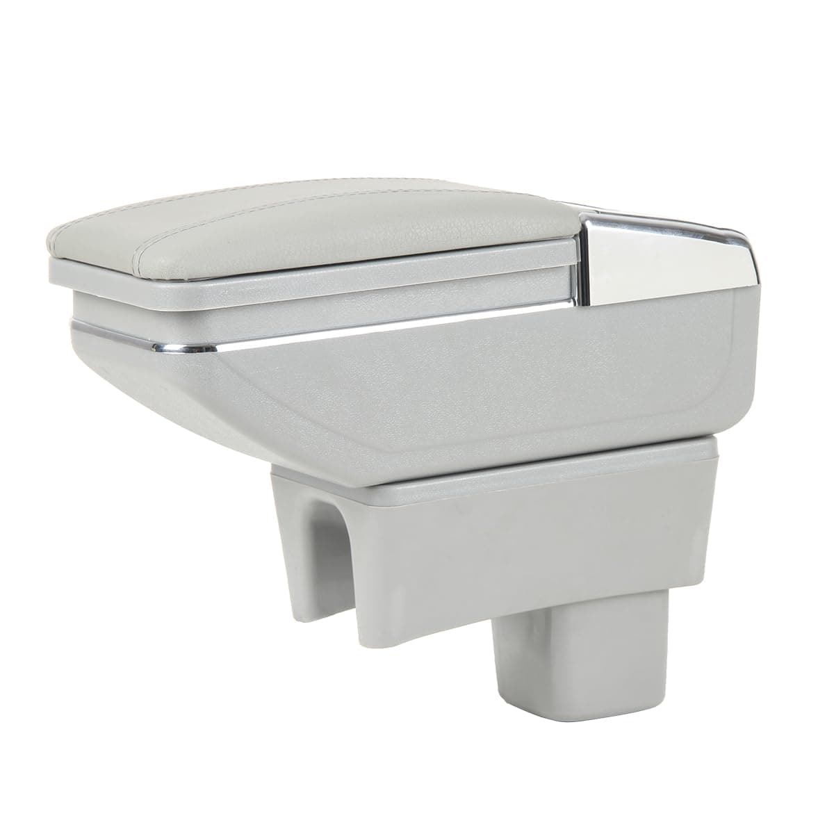 Car Center Console Armrest Box Compatible with Suzuki Swift 2005 2006 2007 2008 2009 2010 2011 2012 2013 2014 2015 2016 2017 2018 2019 2020 2021 2022 2023(Grey)