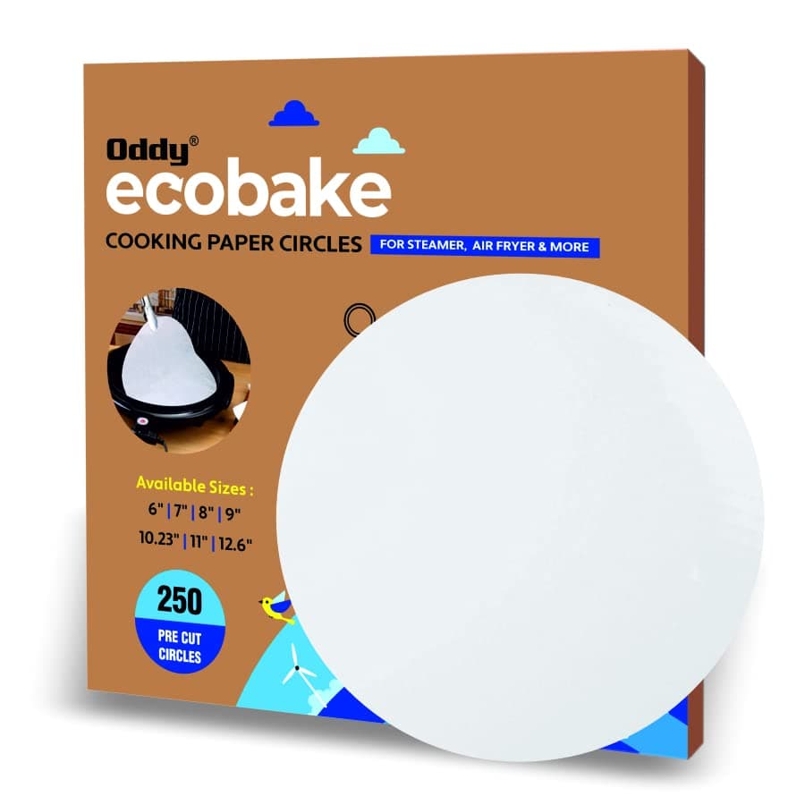 Oddy Baking Paper Circles | 250 Pre-Cut Rounds, 11 inch Circle | Ideal for Baking Cakes, Pastries & Cheesecakes| Best Suitable for Airfryer, Microwave, Oven & Steamer