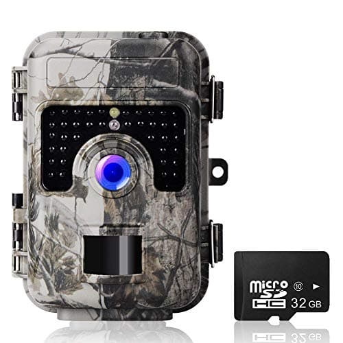Trail Game Camera, UncleHu Hunting Camera with Night Vision Motion Activated Waterproof, Trail Cam 2.4” LCD Screen for Wildlife Animal Scouting Surveillance [2019 Upgraded] (Camouflage)