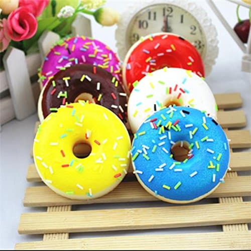 2.57CM Random Squishy Simulation French Donuts Slow Rising Squishy Fun Toys Decoration by TTC STORE