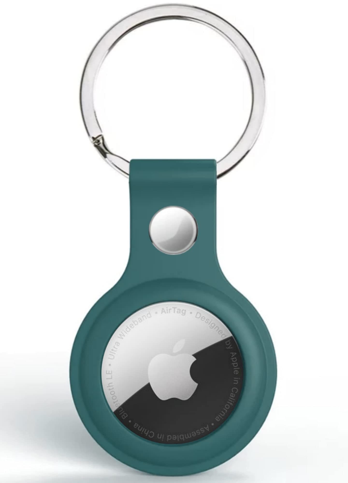 Riggear Silicone Key Ring Holder Case Cover Compatible with Apple Airtag (Thundercloud)