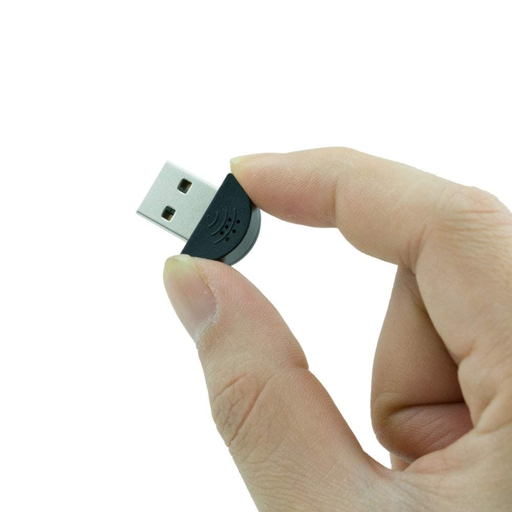 Mini USB 2.0 Microphone PC plug-and-play driver-free Mac desktop and laptop microphones are convenient and practical. Mini black is suitable for web chat, games, and video conferencing (Black)