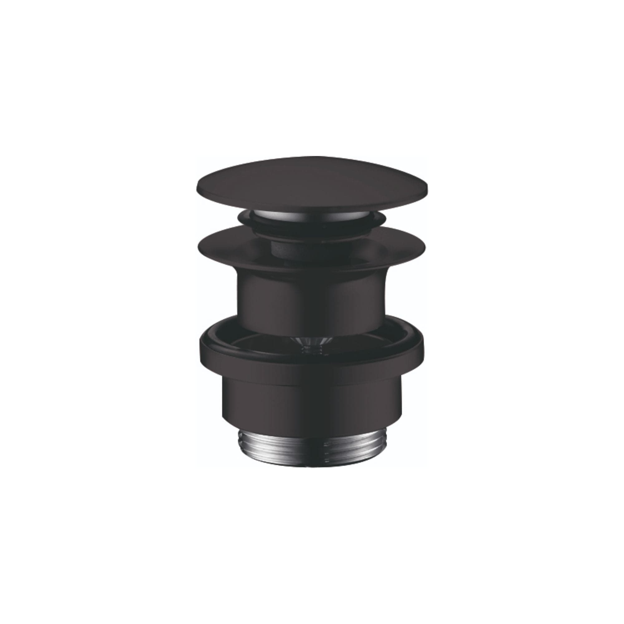 Push-Open 1-1/4" Pop Up 3-inch Matte Black, 50100671 Sink Drain