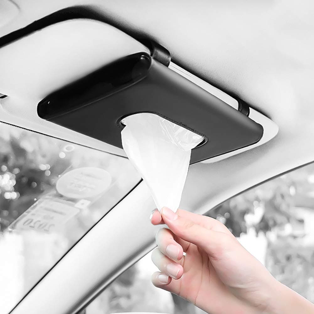 Fredysu Car Visor Tissue Holder - Multi-use Paper Tissue Dispenser for Car Seat Back and Vehicle Side Door