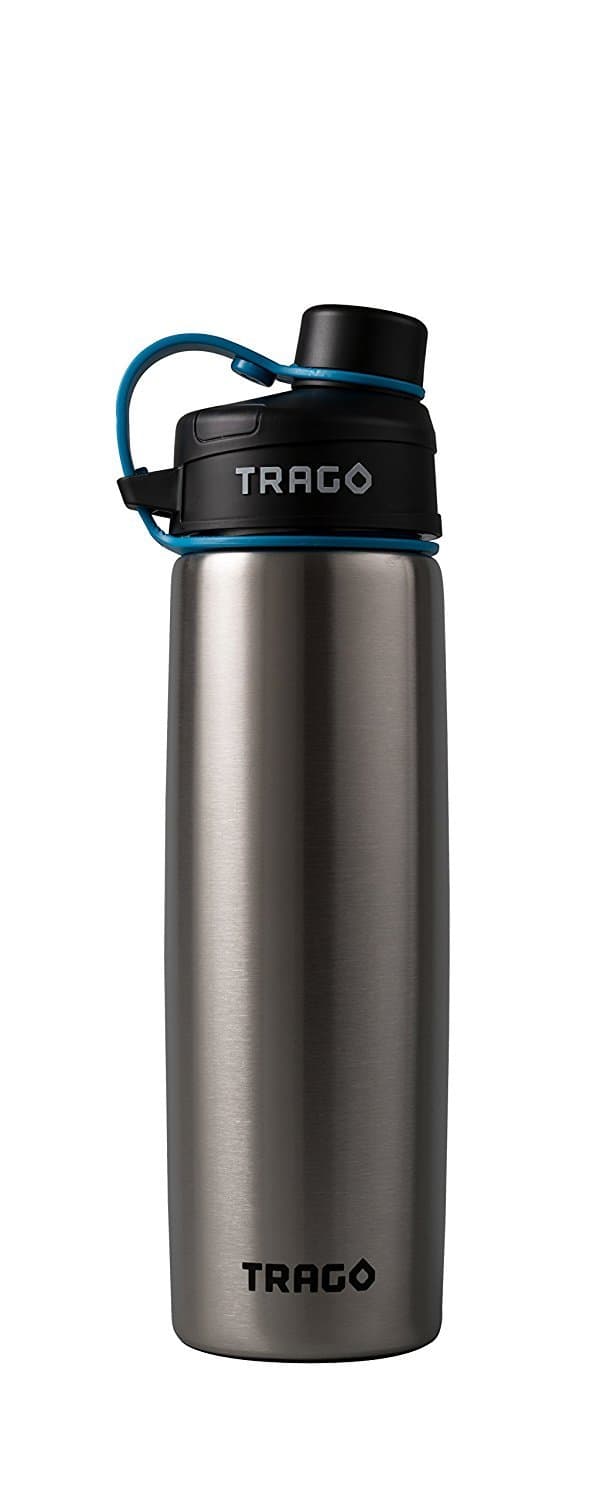 Trago Smart Water Bottle w/ Bluetooth and Hydration Tracking App (20 oz.) – Stainless Steel Bottle – Ideal for Sports, Fitness, Travel, and Health – BPA Free