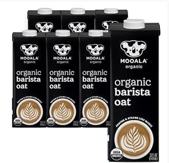 Organic Barista Oatmilk – Shelf-Stable Oat-Based Creamer for Coffee and Matcha, Non-GMO, Chemical-Free Sunflower Oil, 32 fl oz (Case of 6)