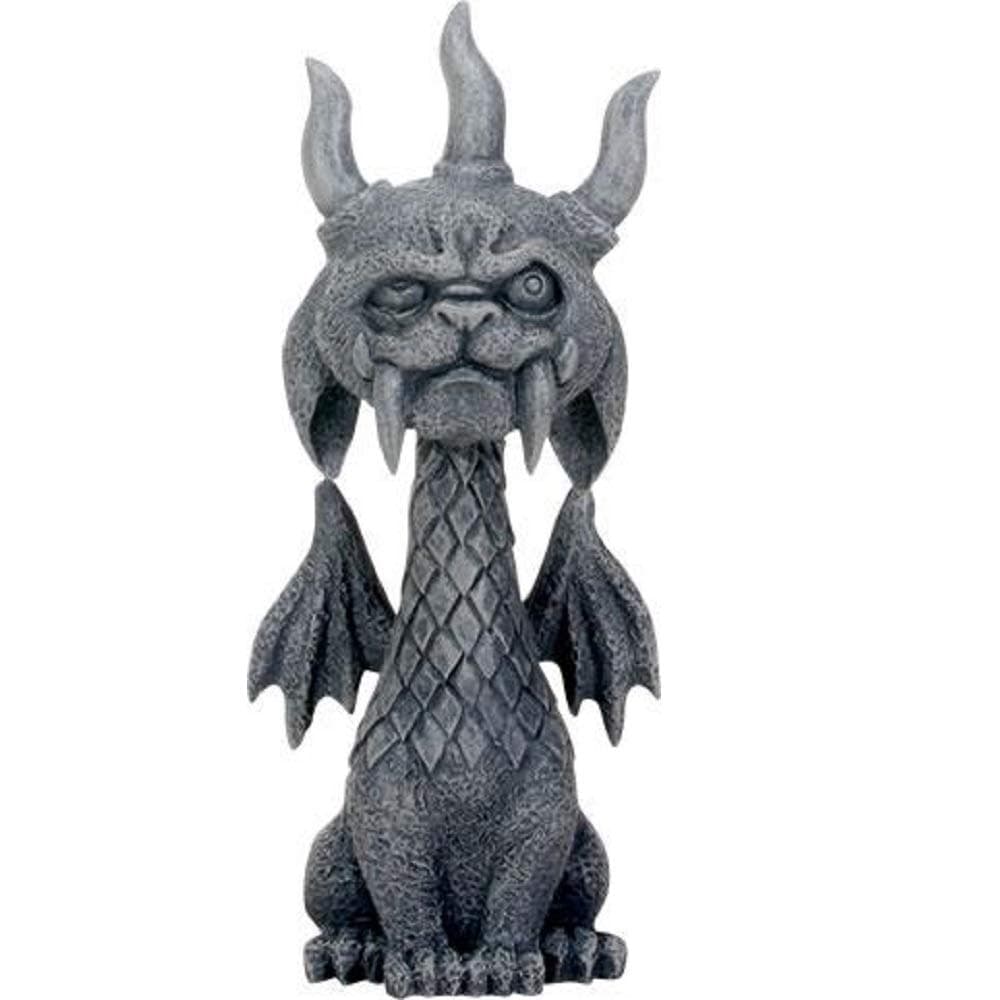 SUMMIT COLLECTION 5.5 Inch Medieval Dark Grey Winged Gothic Gargoyle Guardian Gor Gor Desk and Shelf Decoration