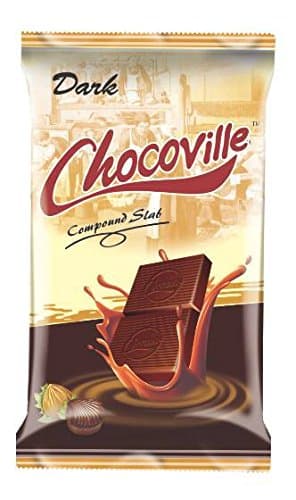 Chocoville Compound Chocolate Slab Dark - 500 g