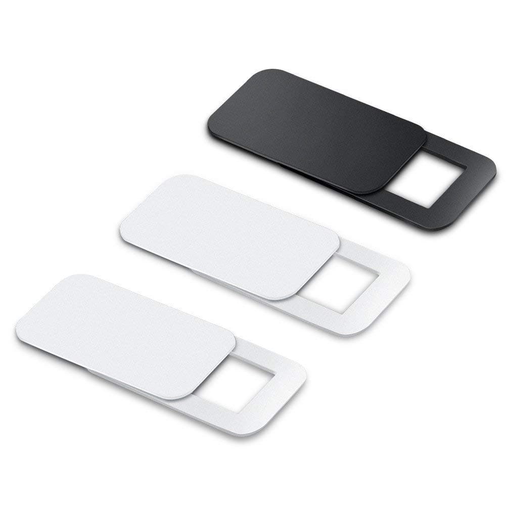 Webcam Cover (6 Pack), Camera Cover, Phone Camera Cover, Pad Camera Cover, Laptop Camera Cover (4 Black+2 White) (3 Pack_2 Black+1 White N)
