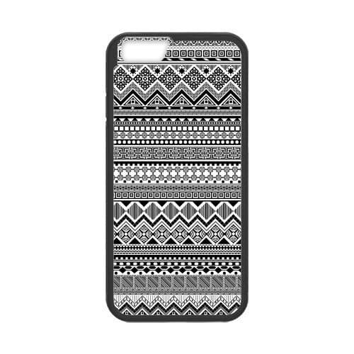 Generic Black and White Aztec Tribal Patterned Hardshell Cell Phone Cover Case for New Iphone 6 4.7''