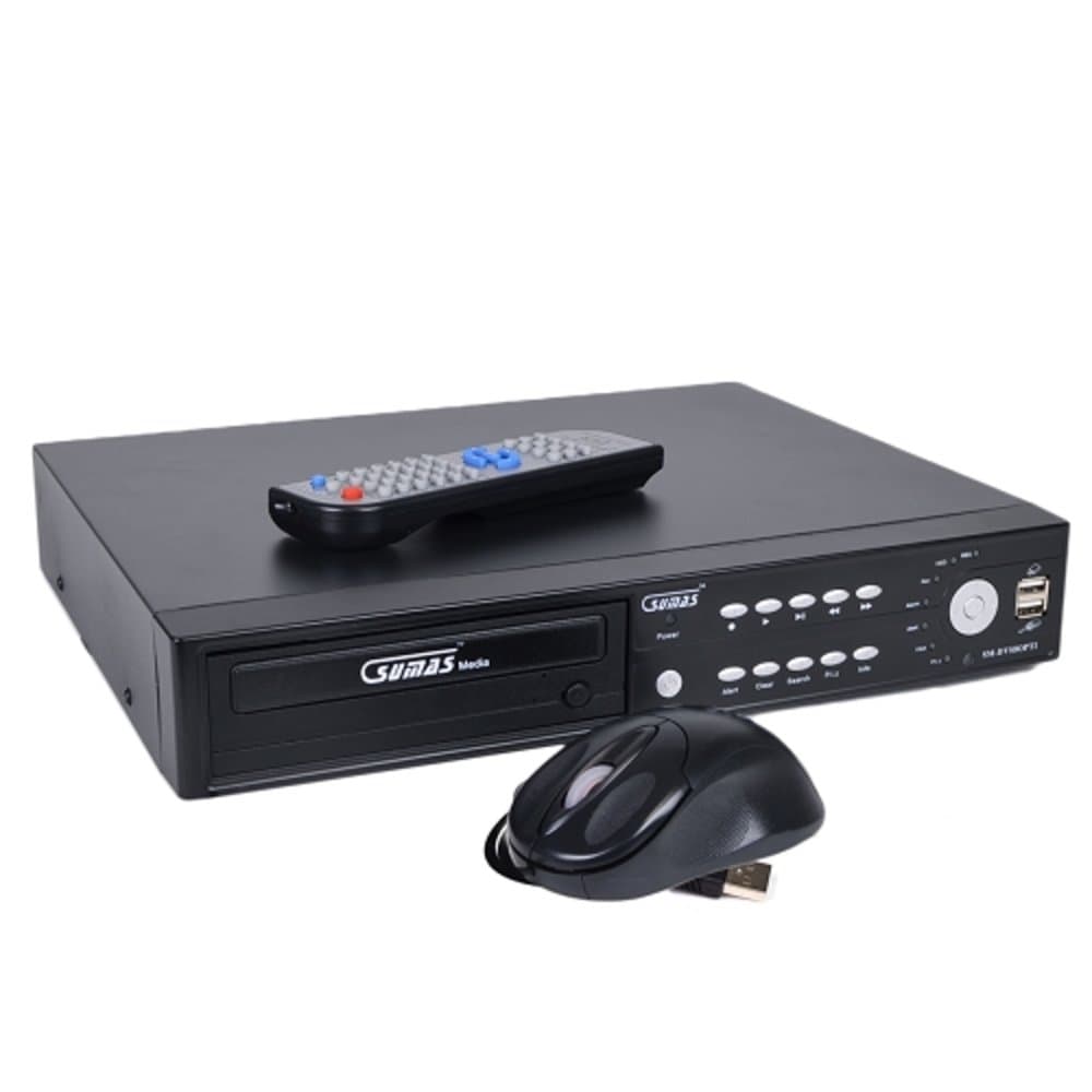 Sumas 8-Channel Standalone Network DVR Surveillance Kit w/Smartphone Remote Access, 1TB Hard Drive, 6 IR Cameras & DVD±RW Drive