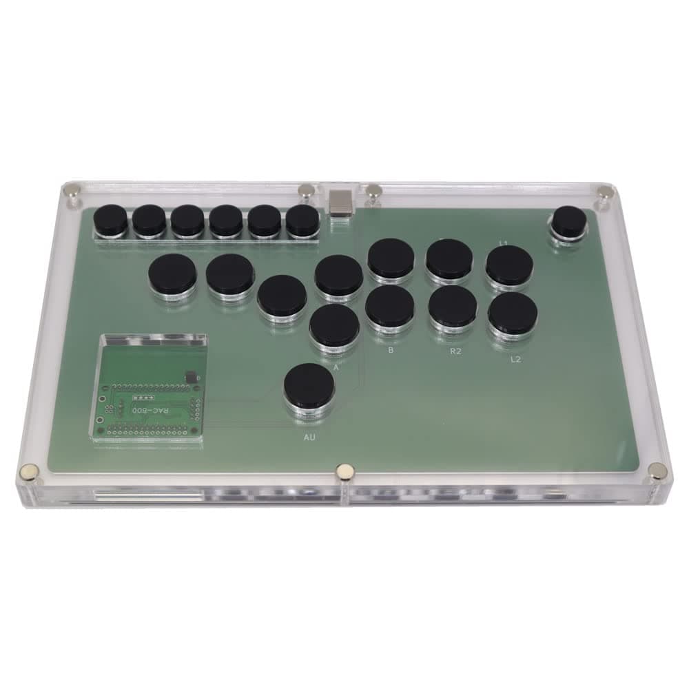 TruBoost B1-PC Ultra-Thin All Buttons Hitbox Style Arcade Joystick Fight Stick Game Controller For PC USB Hot-Swap Cherry MX