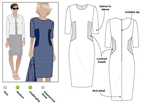 Style Arc Sewing Pattern - Renae Dress (Sizes 18-30)