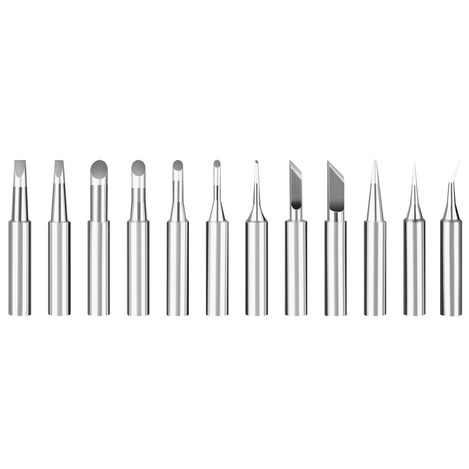 12PCS 900M-T Soldering Iron Tips Replacement Kit for HAKKO 936,937,907 Atten, Quick,Ryobi, Aoyue, Yihua,Vastar,Sywon,Tabiger,SOAIY,X-Tronic Soldering Station, Solder Tips