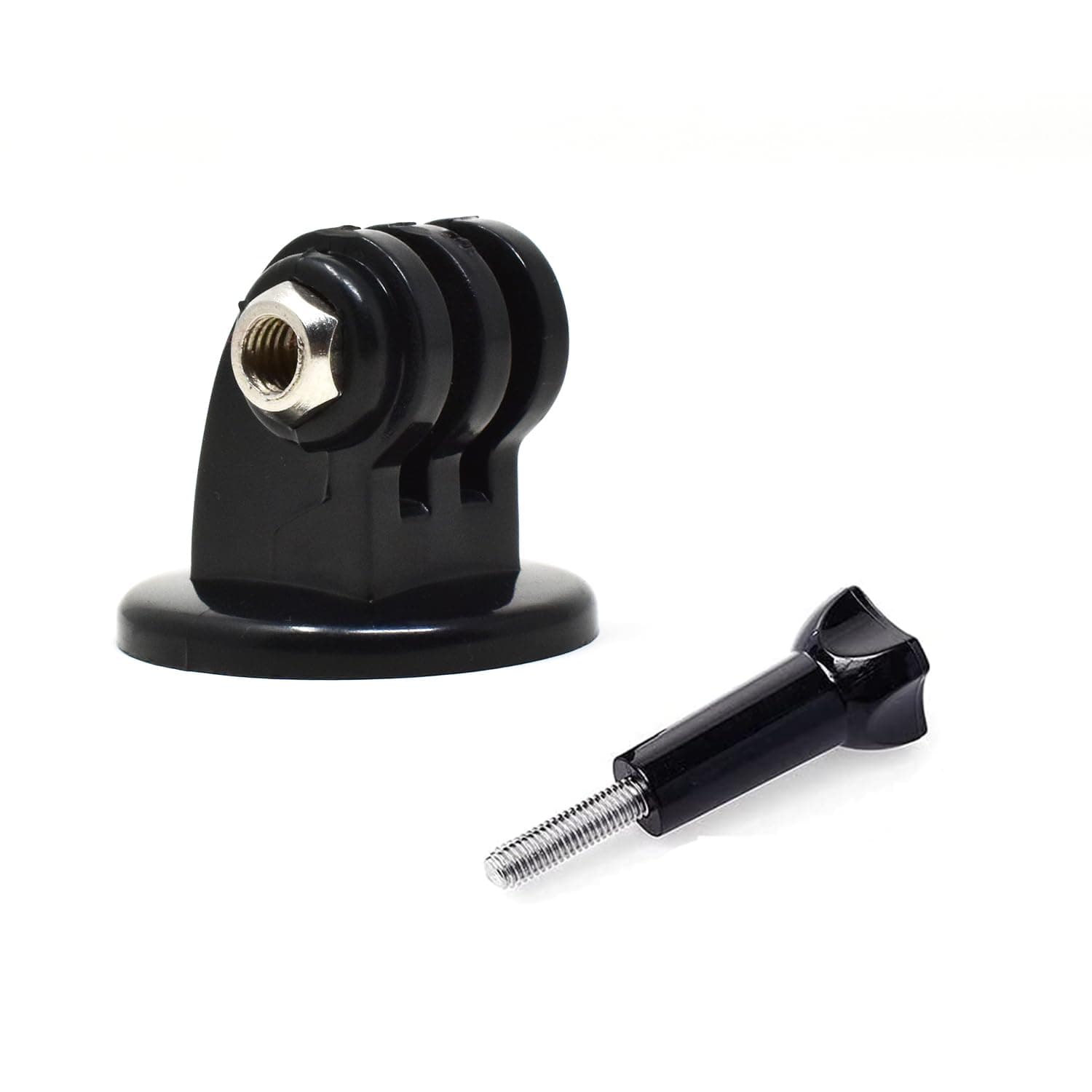 Action Pro Tripod Mount Adapter and Screw Compatible with GoPro-13/12/11/10/9/8/7/6/5/4/3/2/SJCAM/Gopro Max/Akaso/DJI Osmo/Insta-360 Action Cameras