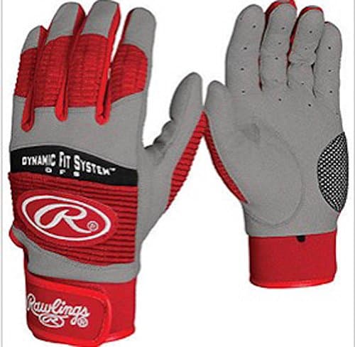 Red Large Mens Baseball Batting Gloves Pair