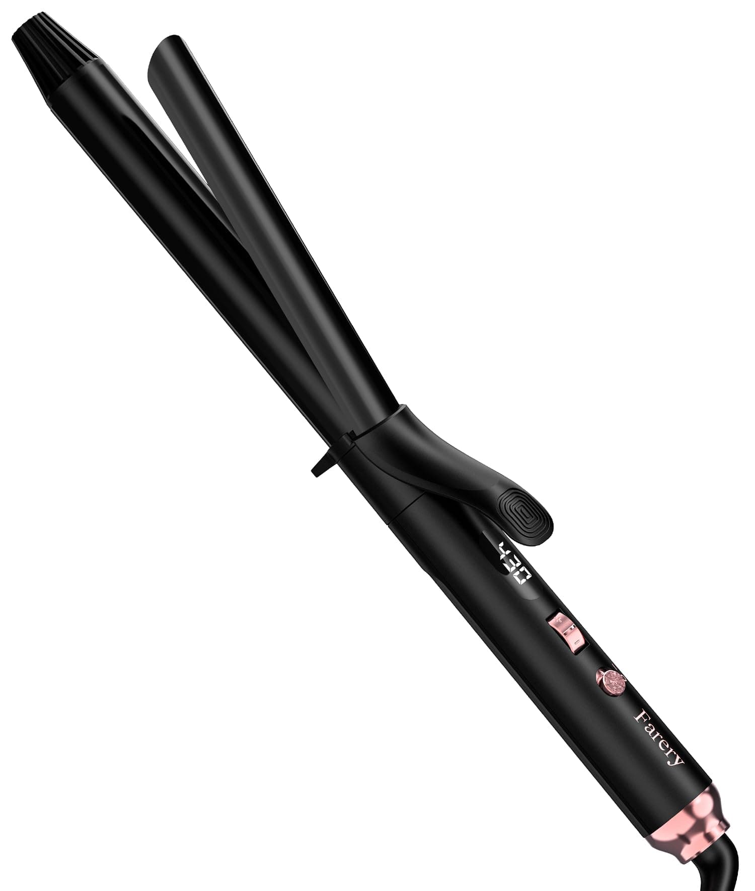Long Barrel Curling Iron 1 Inch, Ceramic Curling Iron for Thin Hair, Infused Argan Oil & Keratin, Long Lasting Styling, 11 Adjustable Temp, Include Clips & Silicone Pad