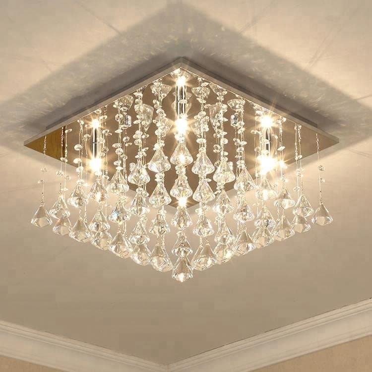 BB 23cm Two Colour Chandeliers LED Celining Pendant Light Square Shape Fixture for Hall, Bedroom, Living Room, Temple, Dining Area sqrdom