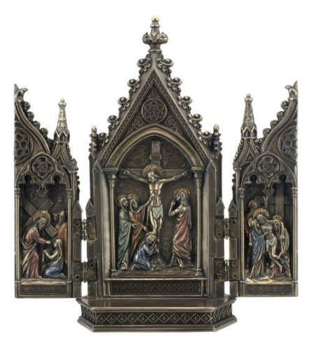 Calvary Triptych Statue Sculpture Figurine