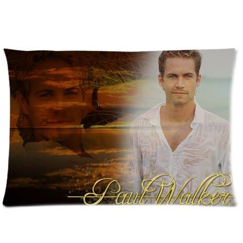 Custom Paul Walker Pillowcase Standard Size Design Cotton Pillow Case