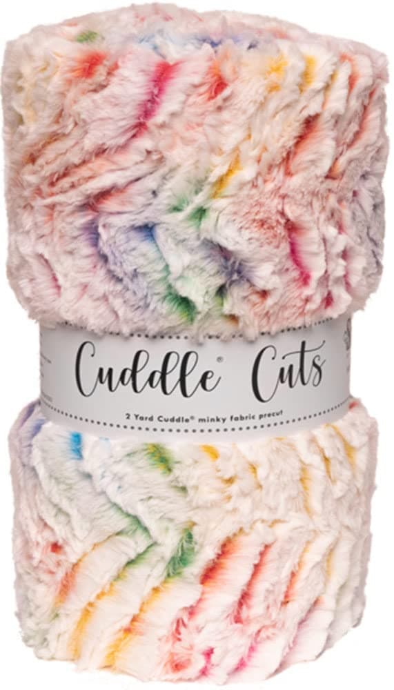Minky Luxe Prism Vibrant Cuddle Cuts 1 2-Yard Cut