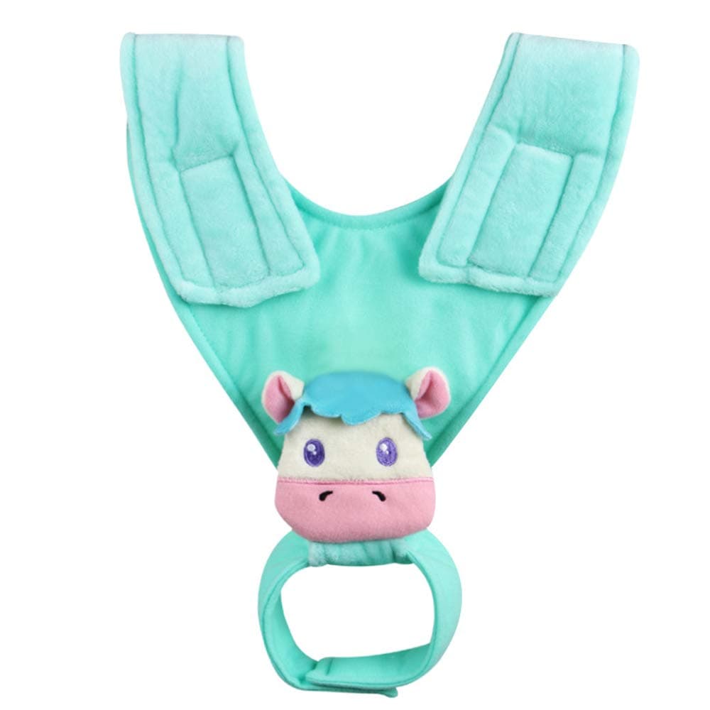 Baby Bottle Holder Multifunction Adjustable Bottle/Cup Strap Bottle Sling for Hands Free Bottle Feeding (Green)