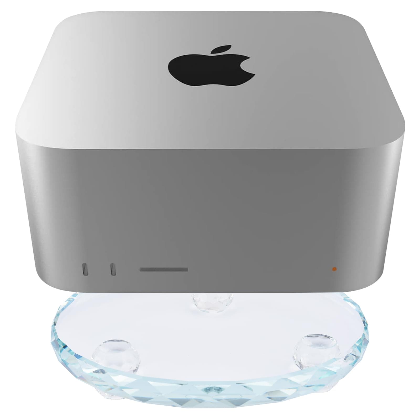 CHARROVER Elevated Table/Desk Stand Compatible with Mac Studio, Mac Mini, Suitable for Amazon Echo Sutdio Speaker(Crystal)