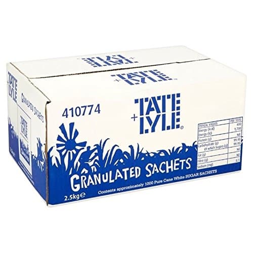 Tate & LyleWhite Sugar Sachets 1000 per Pack - Pack of 2