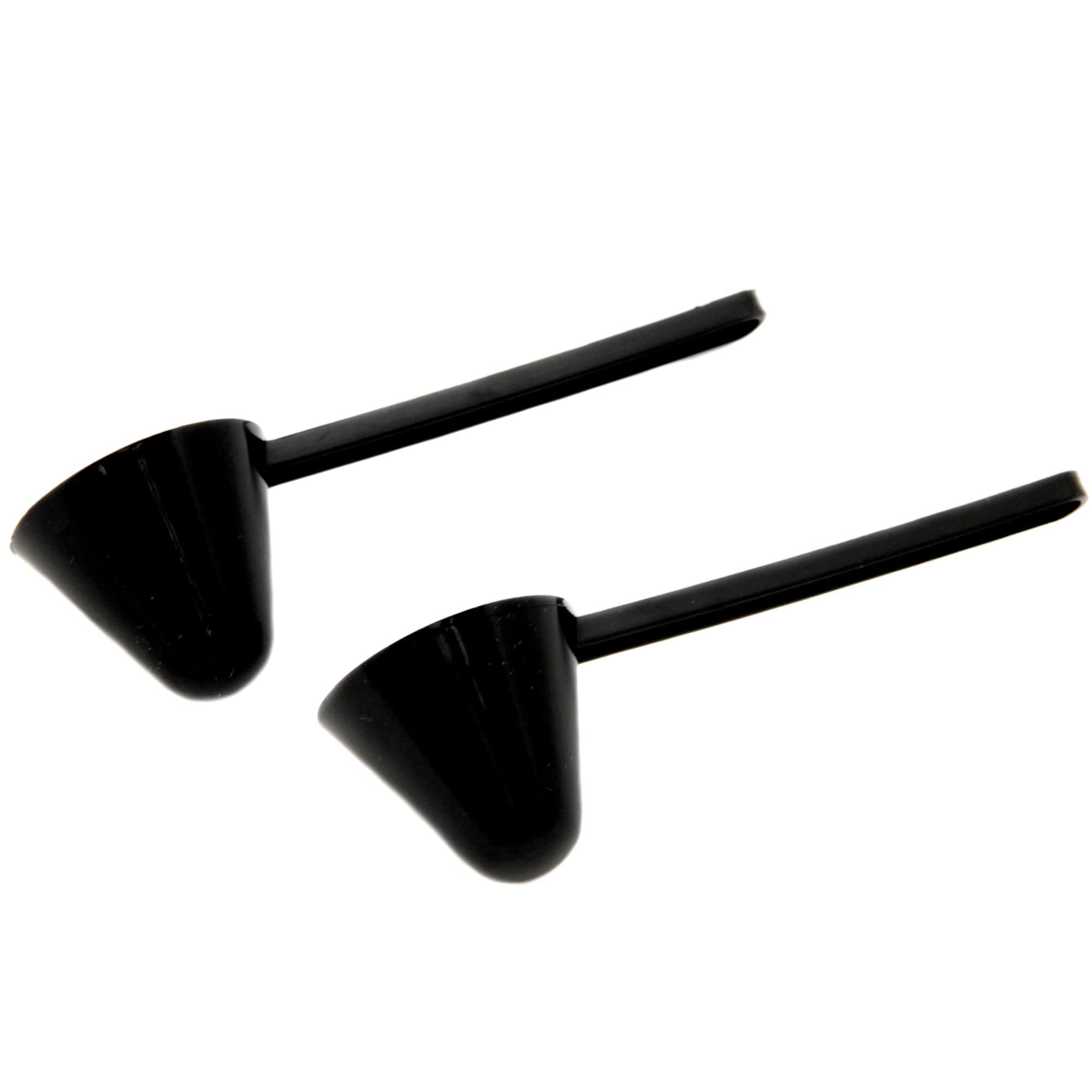 Classic Plastic Coffee Scoop, 1 Ounce 2 Piece Set, Black