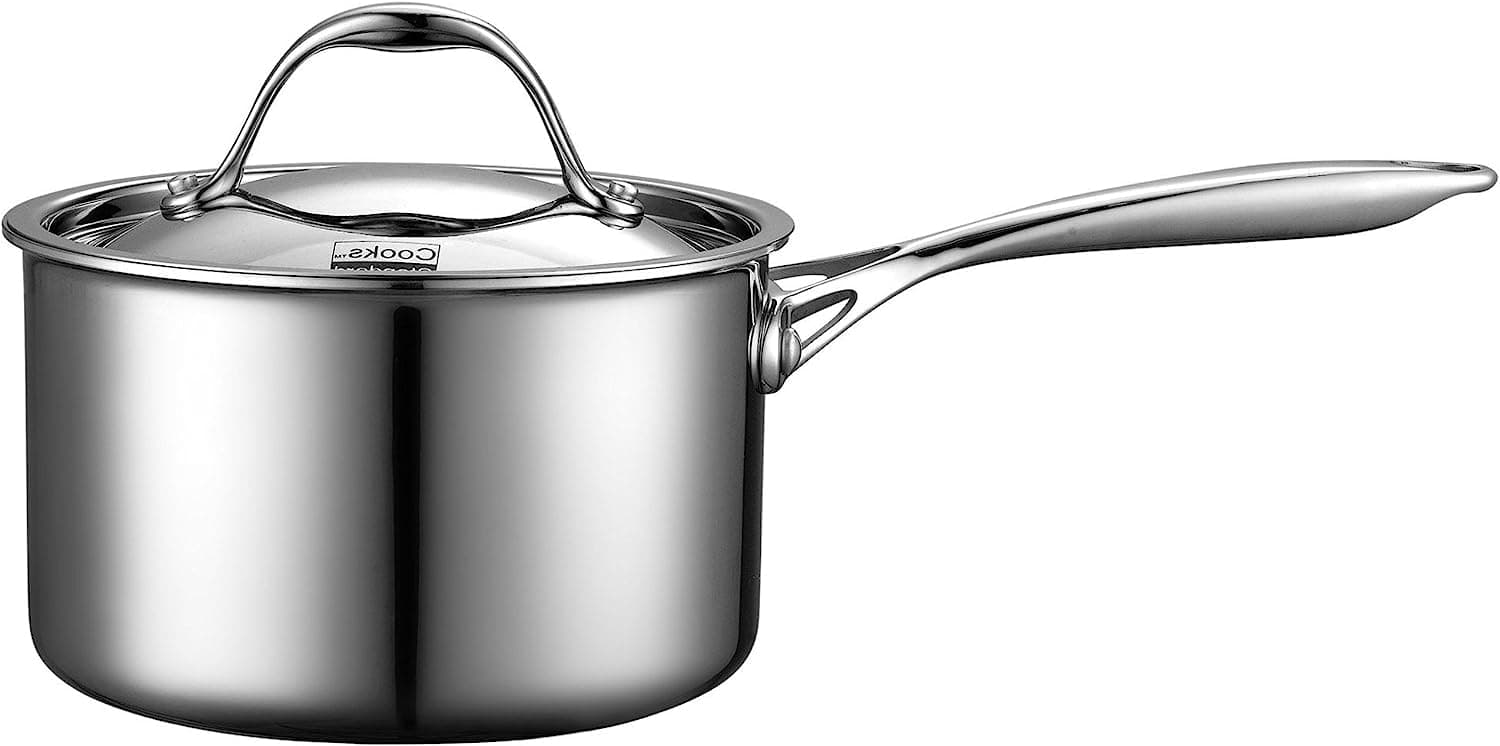 Multi-Ply Clad Saucepan, 3 Quarts, Silver