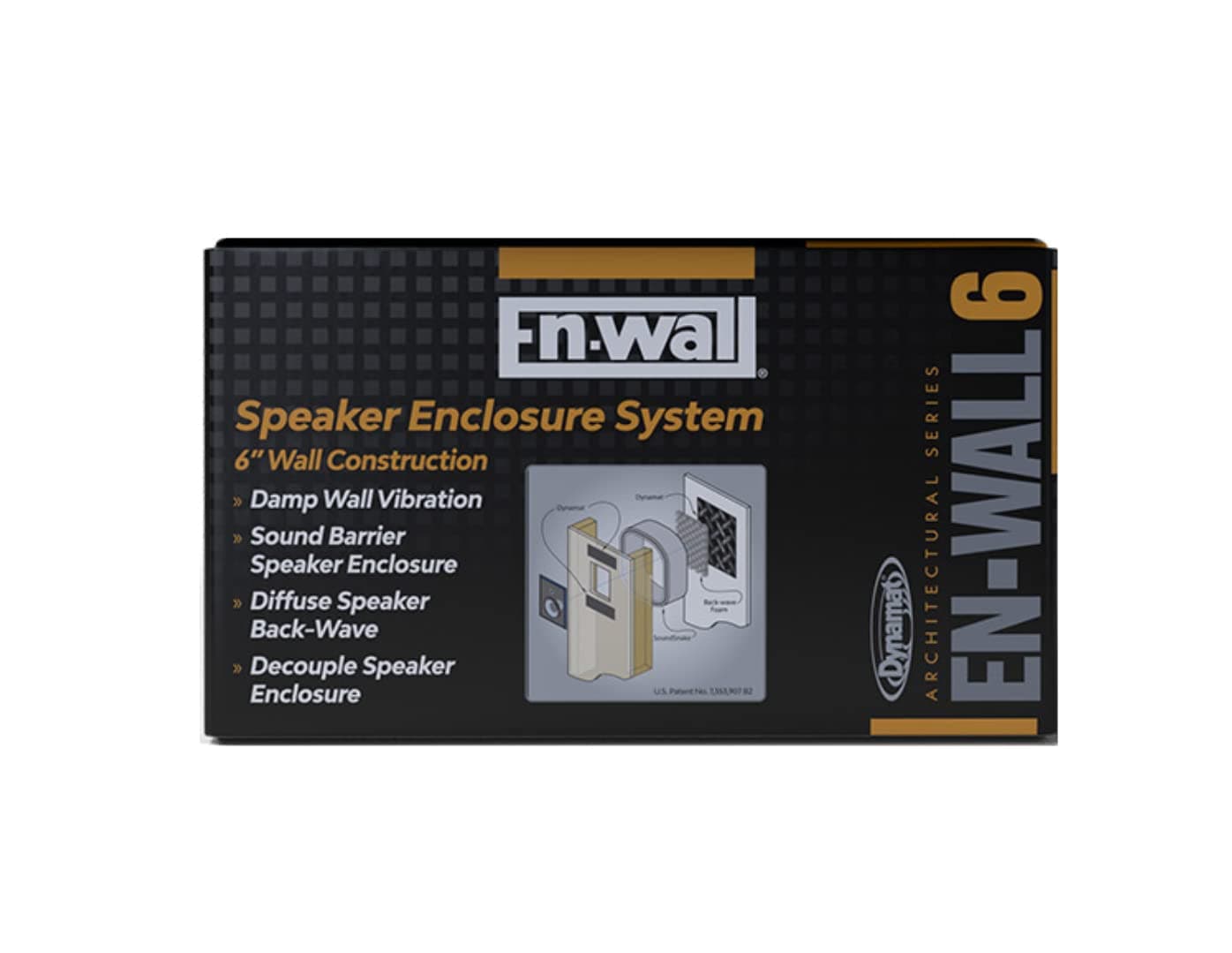 En-Wall Speaker Enclosure System – Reduces Vibration & Projects Clearer Sound into Your Room – Easy Install – for 6 Inch Walls – Made in USA