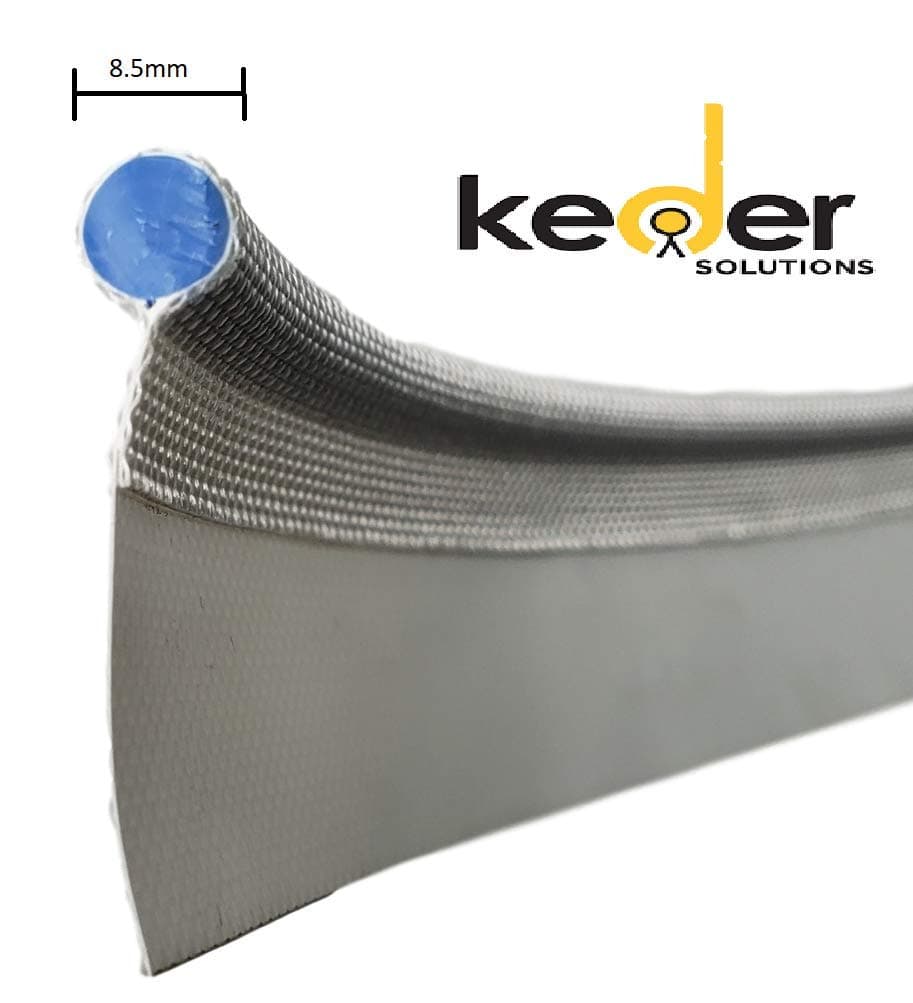 Keder - 8.5mm (5/16") Single Flap, Standard, White - 30 Feet