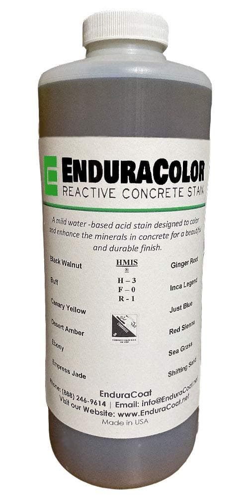 EnduraColor Reactive Concrete Stain - 1 Quart "Just Blue"