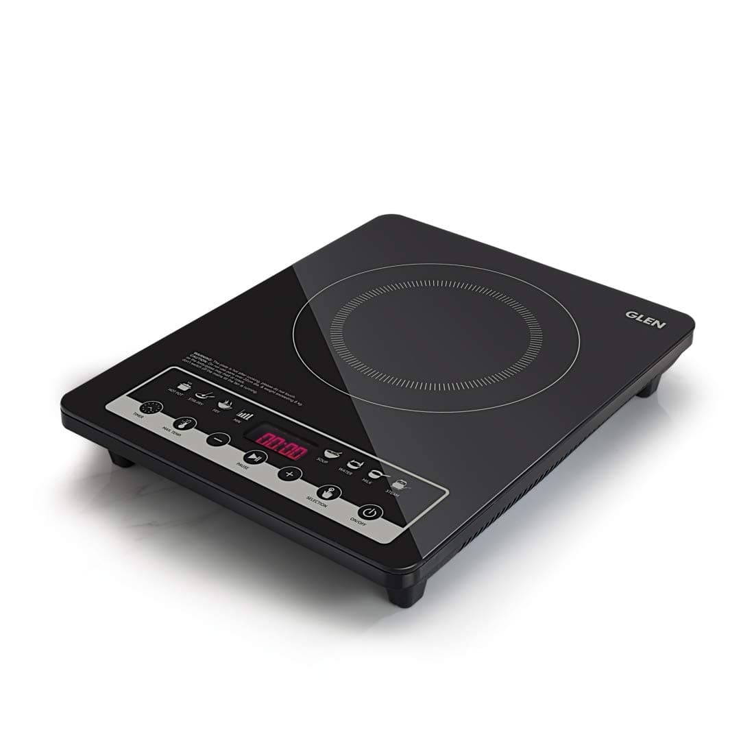 Glen 3081 Plastic Open Induction Cooker 2000 watt with Touch Sensor Control (Black)