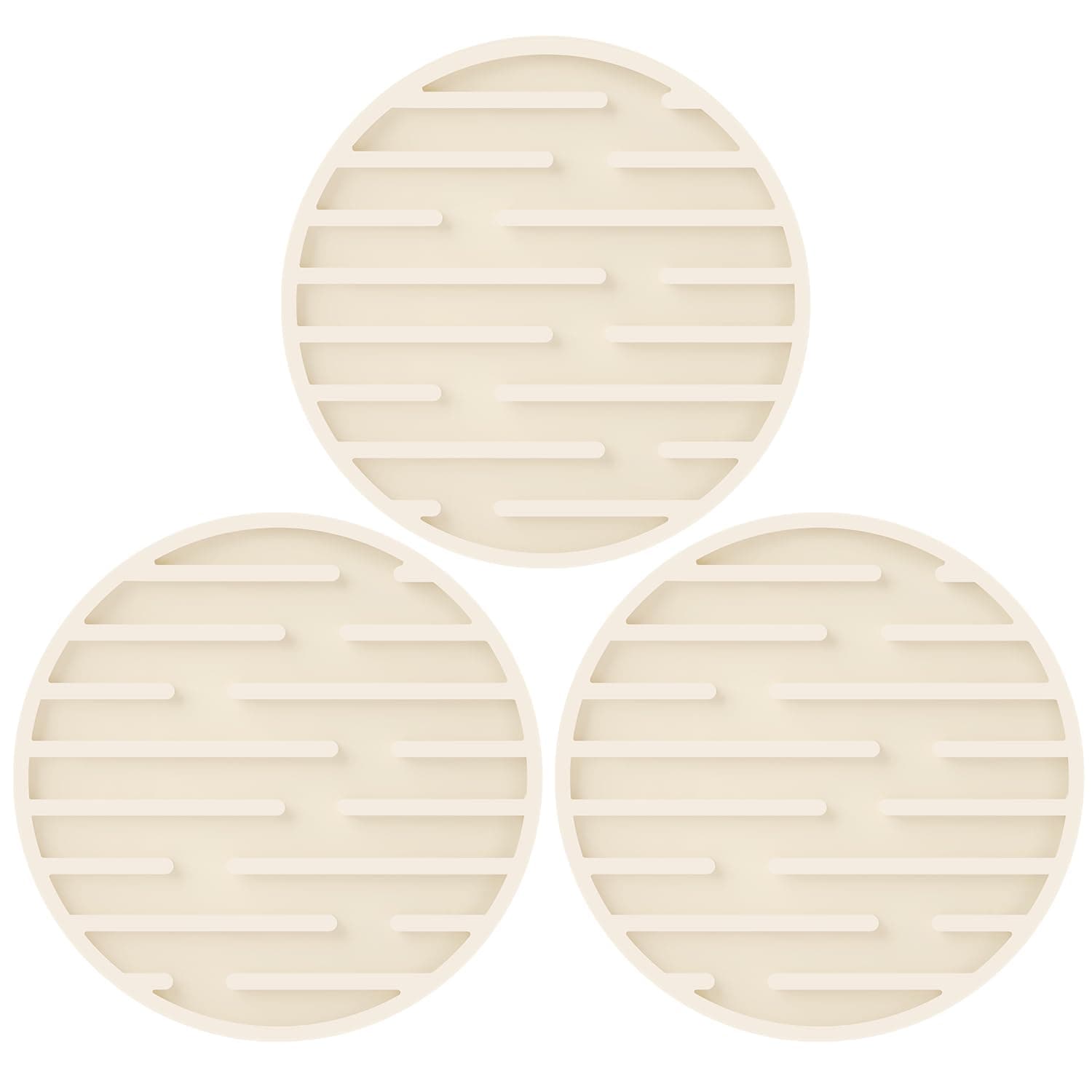 Silicone Coasters for Drinks, Thickened Coasters Cup Mat, Heat Resistant 600℉ Non-Slip Coaster for Coffee Table, Kitchen, Bar