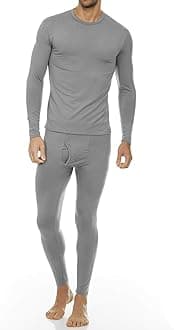 ThermajohnLong Johns Thermal Underwear for Men Fleece Lined Base Layer Set for Cold Weather