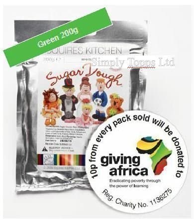 Sugar Dough Green Cake Decorating and Sugar Modelling