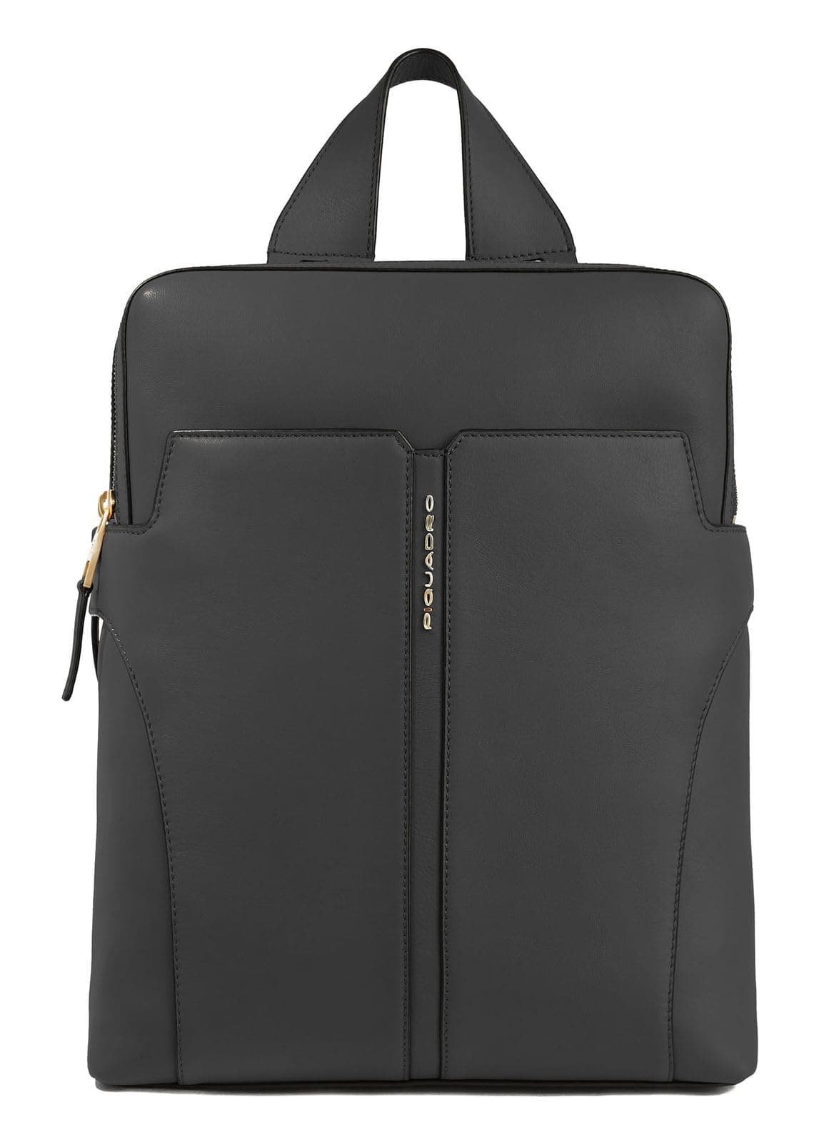 PIQUADRO Ray Women's Double Compartment Backpack PC 14 Inches, Black