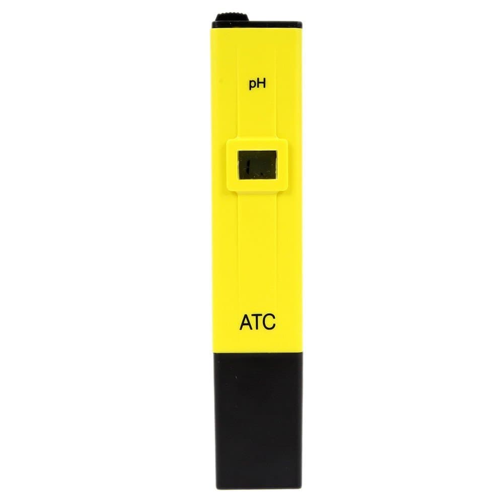 Umiin PH Meter,0.1pH High Accuracy Pocket Size pH Meter with ATC, 0-14 pH Measurement Range, 0.1 Resolution Handheld PH Pen Tester,Yellow
