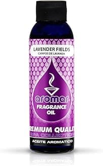 AROMAR Premium Fragrance Oil, 4oz Bottle 3 Pack Long Lasting Aromatic Scent, Fresh and Revitalizing Aromatherapy for Living Room, Bedroom, and Kitchen 12oz Lavender Fields