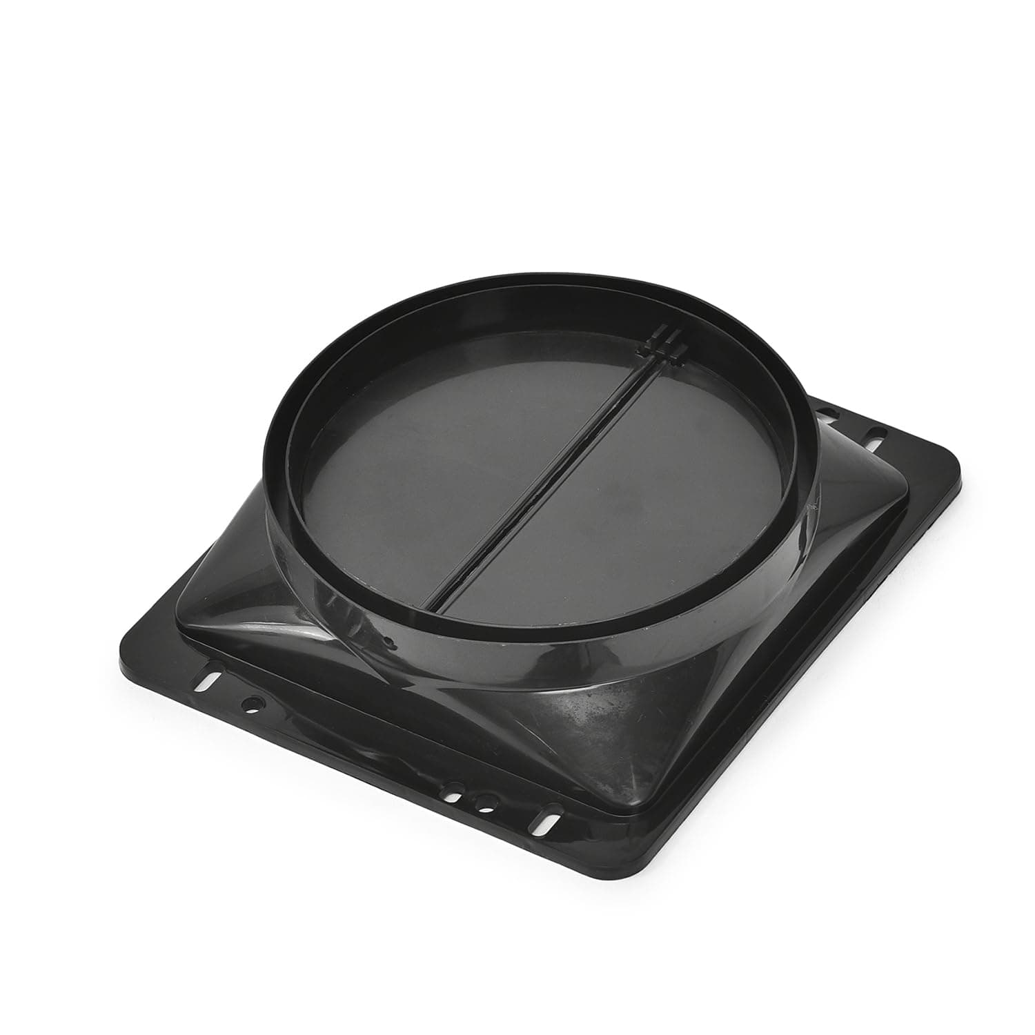 Range Hood/Kitchen Chimney Check Valve Auto ON/Off Adapter Kitchen Exhaust Valve 160mm Black