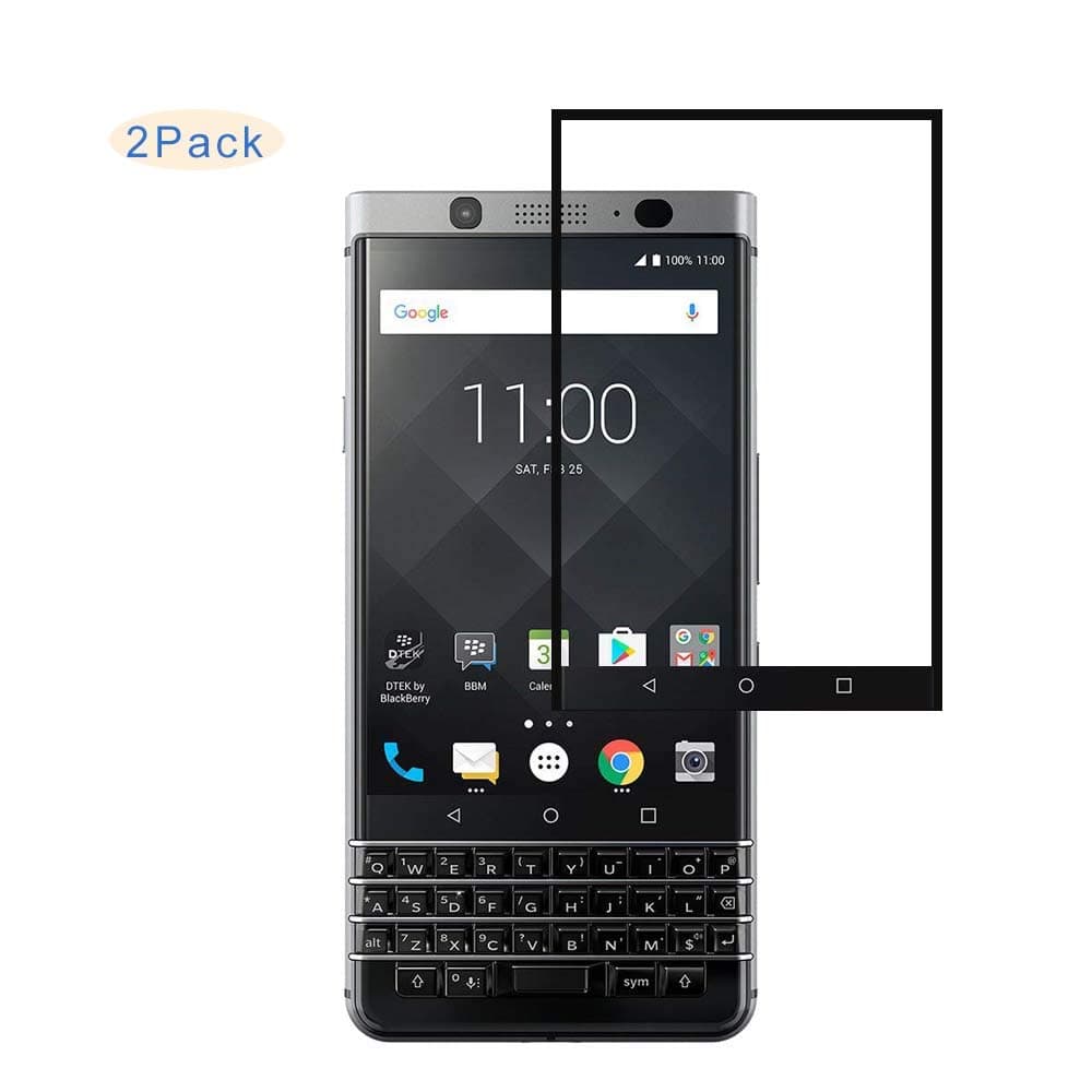 [2 Pack] Compatible for BlackBerry Keyone Screen Protector，9H Hardness Anti Scratch Bubble Free Tempered Glass Screen Protector
